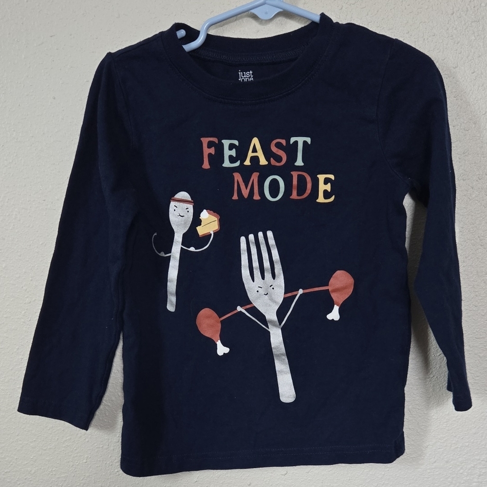 Navy 'Feast Mode' Kids Shirt
